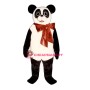Christmas Panda w-Bow Lightweight Mascot Costume