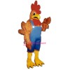 Rhode IslandRed w-Overalls Lightweight Mascot Costume