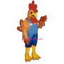Rhode IslandRed w-Overalls Lightweight Mascot Costume