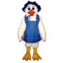 White Chickenw-Hat &Apron Lightweight Mascot Costume