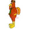 Turkey in-the -straw Lightweight Mascot Costume
