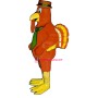 Turkey in-the -straw Lightweight Mascot Costume
