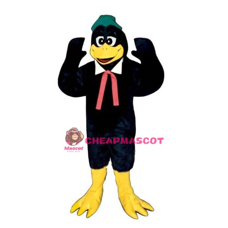 Berry Blackbird w Hat & Tie Lightweight Mascot Costume