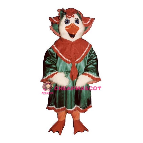 Holiday Goose w-Dress & Hat Lightweight Mascot Costume