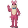 Raleigh Rabbit w-Bow & Fur Collar Lightweight Mascot Costume