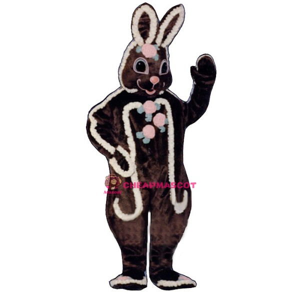 Decorated Chocolate Rabbit Lightweight Mascot Costume