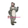 Grey Marsh- mallow Bunny Lightweight Mascot Costume