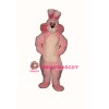Pink Marsh- mallow Bunny Lightweight Mascot Costume