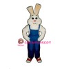 Farmer Rabbit w-Bib Overalls Lightweight Mascot Costume