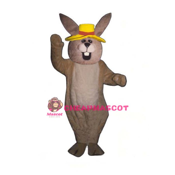 Jolly Bunny w-Hat Lightweight Mascot Costume