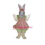 Jill Rabbit w-Apron & Bow Lightweight Mascot Costume