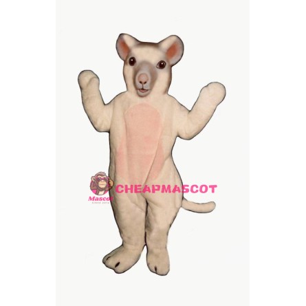 White Mouse Lightweight Mascot Costume