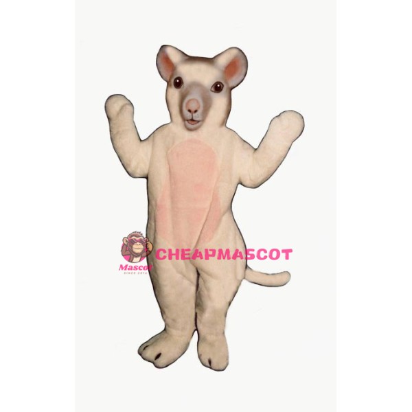 White Mouse Lightweight Mascot Costume