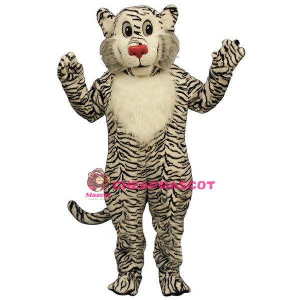 Shy White Lion Lightweight Mascot Costume