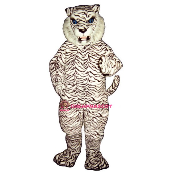 Blue Eyed White Tiger Lightweight Mascot Costume