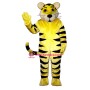 Yellow Tiger Cub Lightweight Mascot Costume
