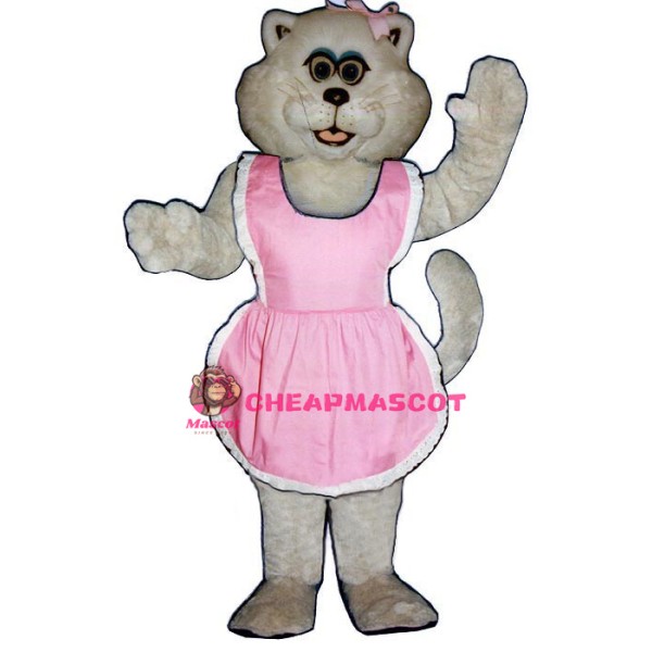 Pussy Cat w-apron Lightweight Mascot Costume