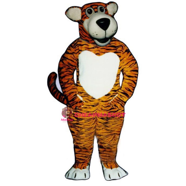 Smiling Tiger Lightweight Mascot Costume