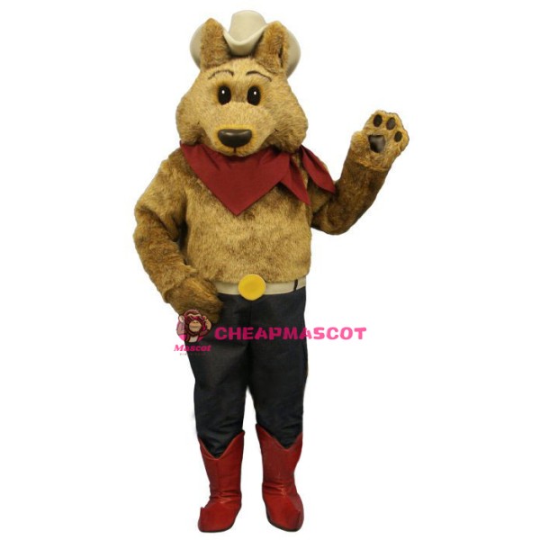 Cowboy Coyote Lightweight Mascot Costume