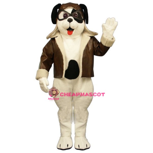 Puppy w-Spots & Aviator Outfit Lightweight Mascot Costume