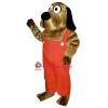 Doggie Dog w-overalls Lightweight Mascot Costume