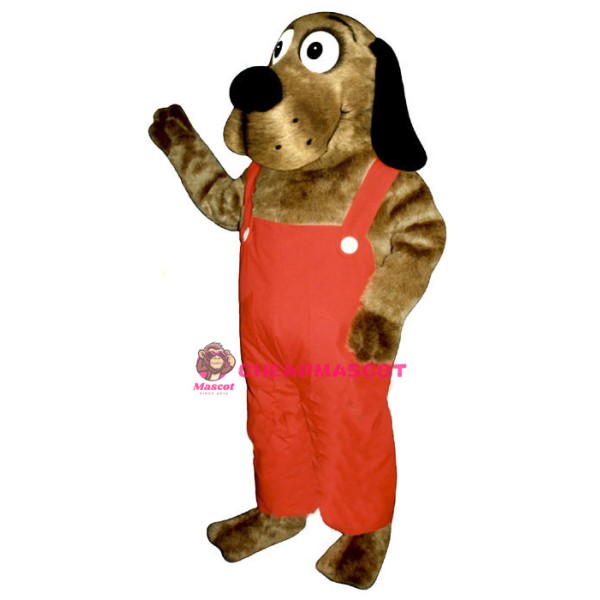 Doggie Dog w-overalls Lightweight Mascot Costume