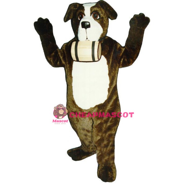 St.Bernard w-barrel Lightweight Mascot Costume