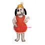 Gertie Greyhound w-Apron & Hat Lightweight Mascot Costume