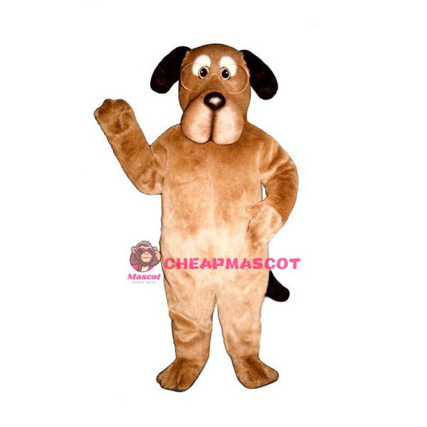 Educated Dog w-Glasses Lightweight Mascot Costume