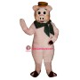 State Fair Pig w- Hat & Scarf Lightweight Mascot Costume