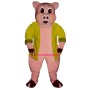 Big Pig w-Jacket Lightweight Mascot Costume