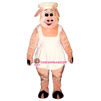 Chef Oink w-Apron & Hat Lightweight Mascot Costume