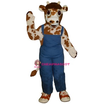 Calf w-Overalls & Shoes Lightweight Mascot Costume