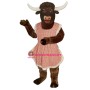 Lady Longhorn w-Apron Lightweight Mascot Costume