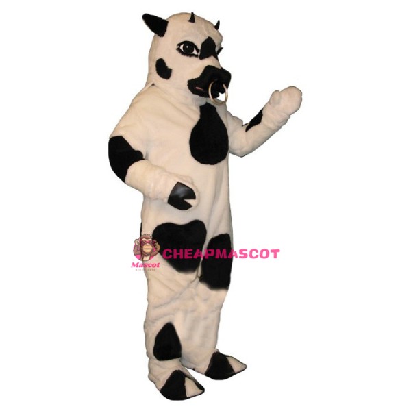 Meadow Cow with Nose Ring Lightweight Mascot Costume