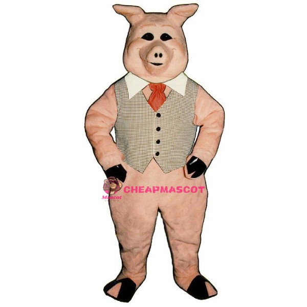 Pierre Pig w-vest Lightweight Mascot Costume
