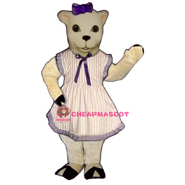 Lamb w-apron Lightweight Mascot Costume