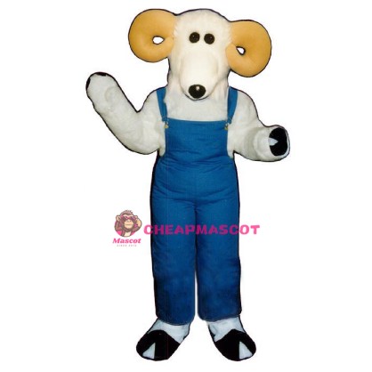 Ronnie Ram w-Overalls Lightweight Mascot Costume