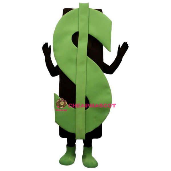 Dollar Sign Lightweight Mascot Costume