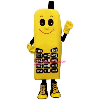 Yellow Phone Lightweight Mascot Costume
