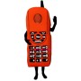 Red Cell Phone Lightweight Mascot Costume