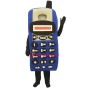 Blue Cell Phone Lightweight Mascot Costume
