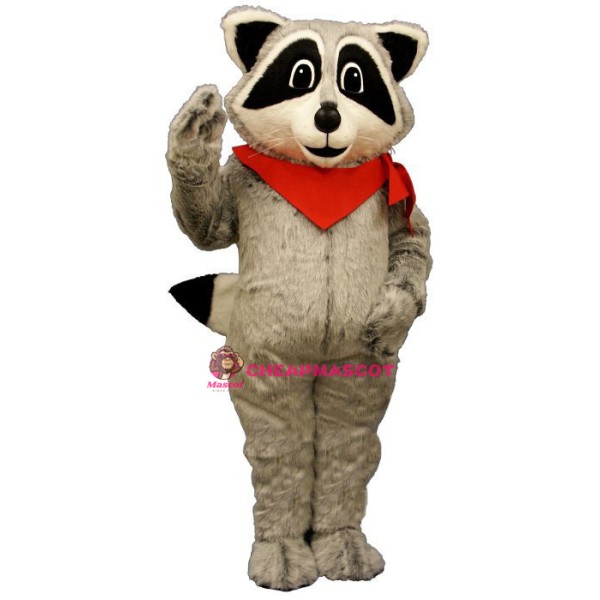 Raccoon w- Hanker chief Lightweight Mascot Costume