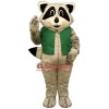 Raccoon w-Vest Lightweight Mascot Costume