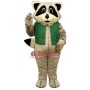 Raccoon w-Vest Lightweight Mascot Costume