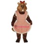 Gloria Beaver w-Apron & Bow Lightweight Mascot Costume