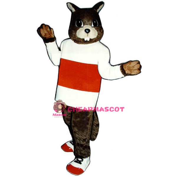 Jogging Beaver Lightweight Mascot Costume