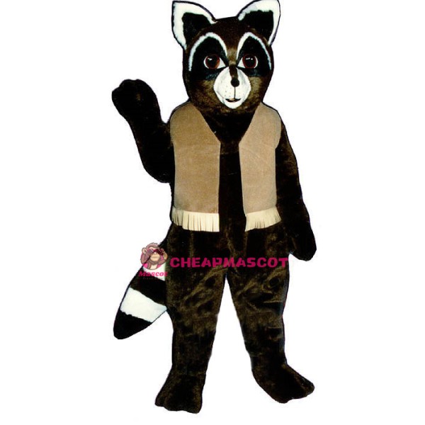 Ryan Raccoon w-vest Lightweight Mascot Costume
