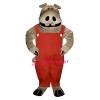 Hippie Hippo w-Overalls Lightweight Mascot Costume