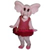 Elphie Elephant w-Tutu Lightweight Mascot Costume